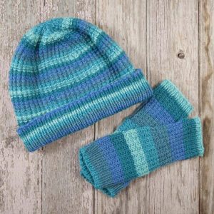 Amarillo Hat & Mitts Free Knitting Pattern Download