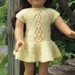American Girl Doll Lace Cable Summer Dress