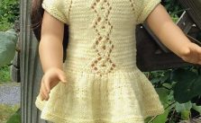 American Girl Doll Lace Cable Summer Dress