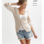 Arrow Lace Cardigan Free Knitting Pattern for Women - Free Download