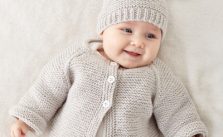 Bernat Knit Baby Jacket Set Free Pattern