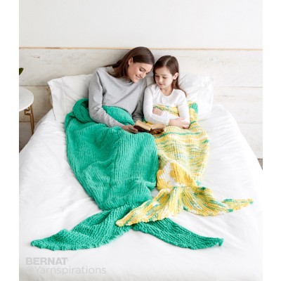 Bernat Knit Mermaid Snuggle Sack Free Pattern