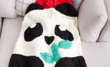 Bernat Knit Panda Bear Snuggle Sack Free Pattern