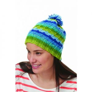 Bernat Spiral Hat Free Intermediate Knitting Pattern