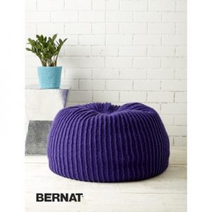 Bernat Take Notice Pouf Free Knitting Pattern