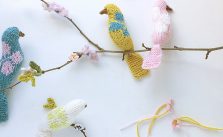 Blossom birds free knitting pattern