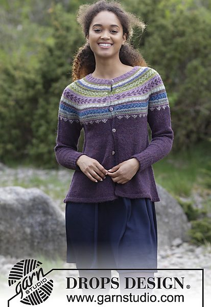 Blueberry Fizz Jacket Free Knitting Pattern