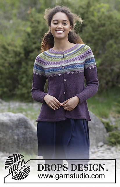 Blueberry Fizz Jacket Free Knitting Pattern