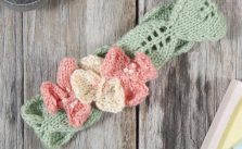Blushing Blossoms Headband Free Download Knitting Pattern