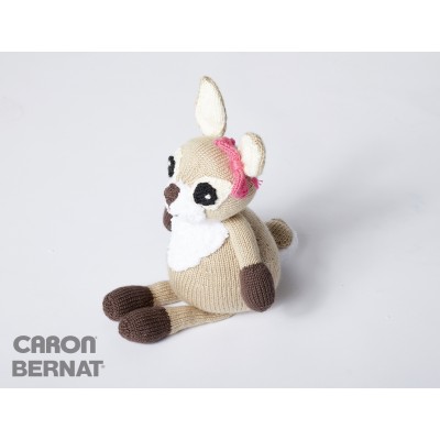Caron Dotty the Fawn Free Animal Knitting Pattern