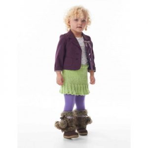 Caron Flirty Skirty Free Knitting Pattern