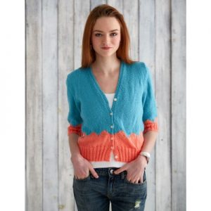 Caron Walk in the Park Cardi Free Knitting Pattern