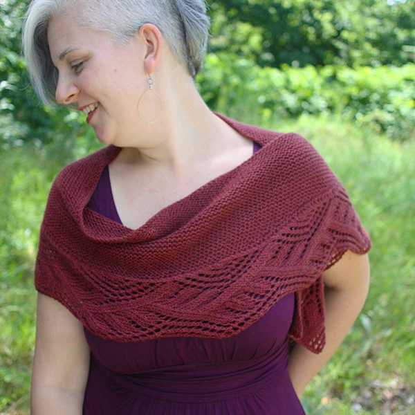 Ceridwen Free Lace Shawl Knitting Stitch