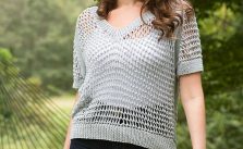 Cibber Ladies Mesh Top Free Knitting Pattern