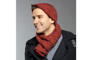 Commuter Hat & Scarf Free Men's Knitting Pattern