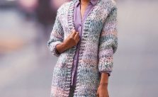 Cozy Long Cardigan Free Knitting Pattern
