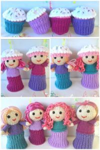 Cutie Cupcake Dolls Free Knitting Pattern