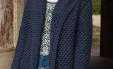 Free Daisy Stitch Coat Knitting Pattern for Women