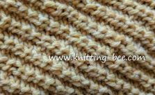Free Diagonal Knit Stitch Pattern