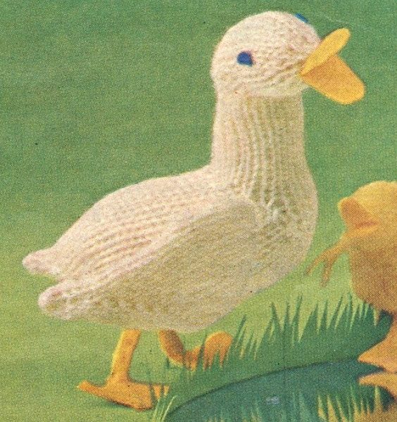 Free Duck Toy Knitting Pattern