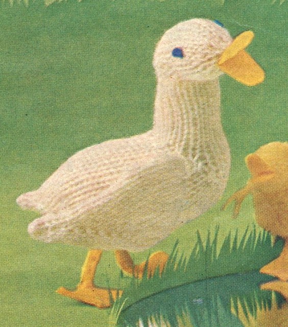 Free Duck Toy Knitting Pattern