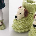 doggie booties for baby free knitting pattern