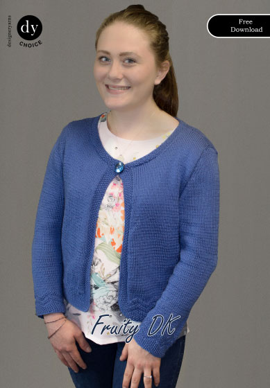 Fruity DK Free Cardigan Knitting Pattern