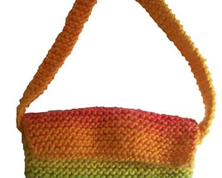 Garter Stitch Purse Free Beginner Knitting Pattern