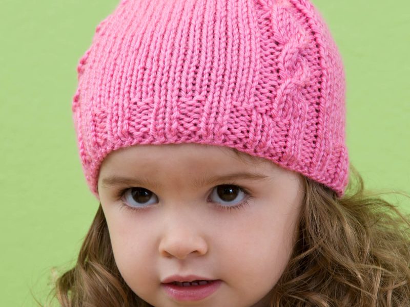 How To Knit A Cabled Baby Beanie Free Pattern
