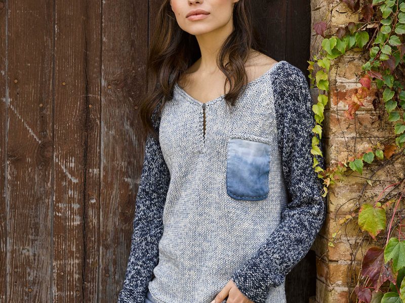 How To Make a Kansas Henley Knit Top Free Pattern