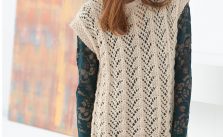 How to Knit Fan Lace Tunic Free Pattern