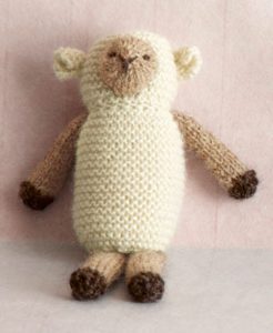 Knit Little Lamb Toy free knitting pattern