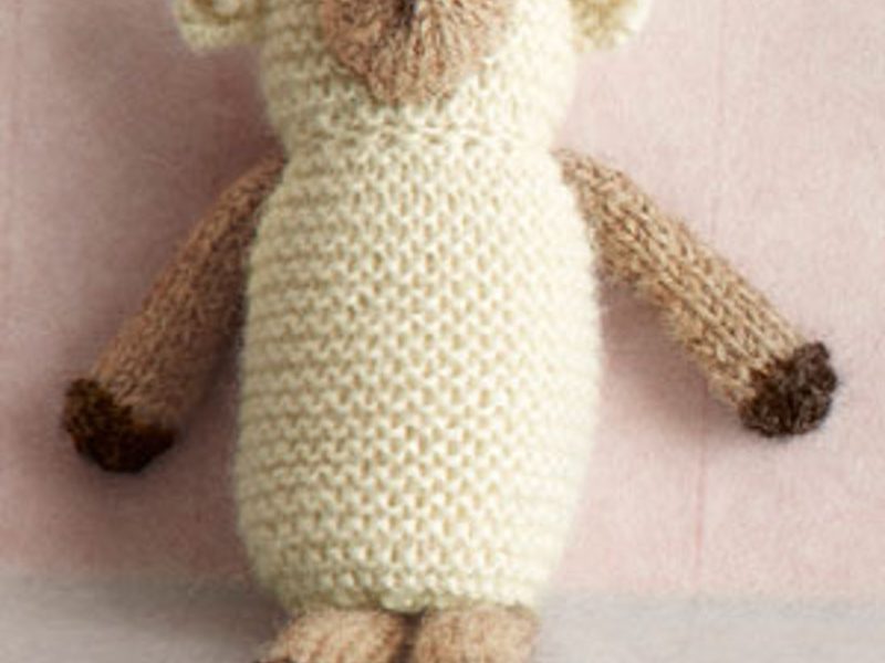 Knit Little Lamb Toy free knitting pattern