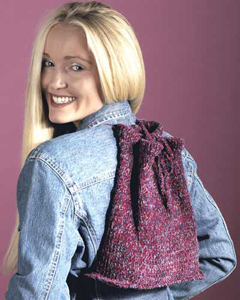 Knit backpack pattern for beginners