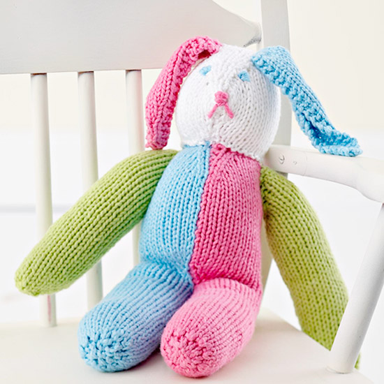 Knitted Stuffed Bunny Free Pattern