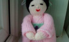 Kokeshi Doll Free Knitting Pattern
