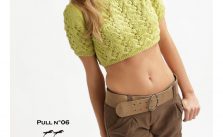 Lacy Summer Crop Top Free Knitting Pattern