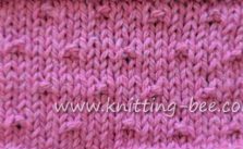 Little Bumps Free Knitting Stitch