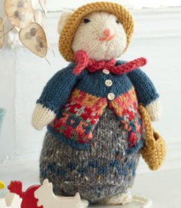 Little Miss Mouse Free Toy Knitting Pattern