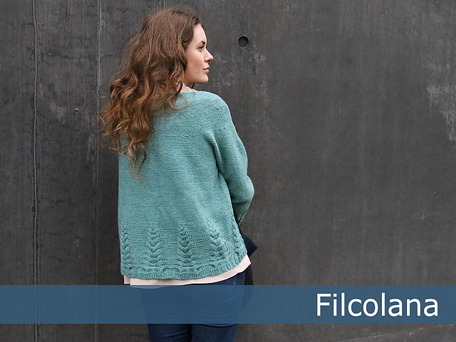 Lupinus Cable Cardigan Free Knitting Pattern