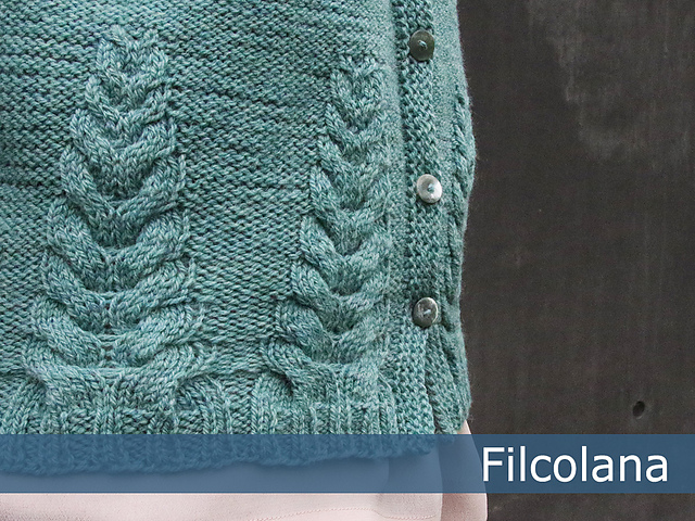 Lupinus Cable Cardigan Free Knitting Pattern