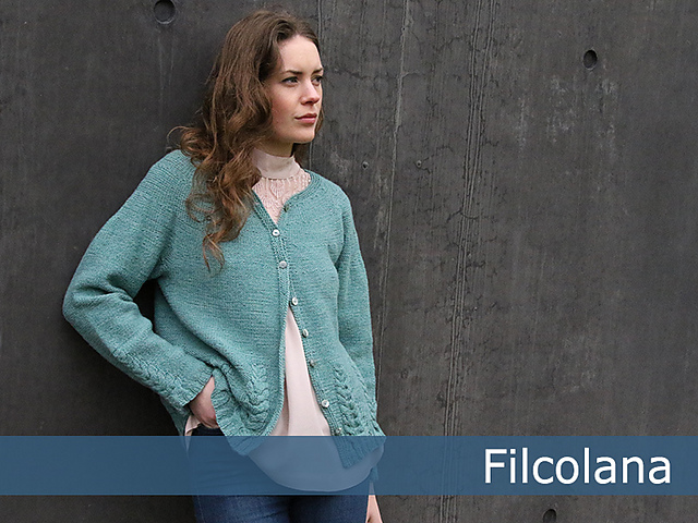 Lupinus Cable Cardigan Free Knitting Pattern