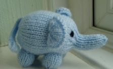 Mini Elephant Free Animal Toy Knitting Pattern