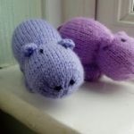 Mini Hippo Free Animal Toy Knitting Pattern