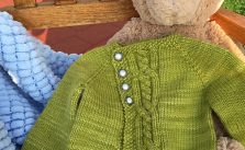 Oilve You Too Baby Cardigan Free Knitting Pattern