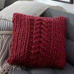Oversized-Cable Pillow in Bulky Yarn Free Knitting Pattern