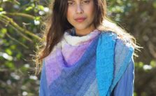 Paint Triangular Scarf Free Knit Pattern