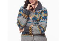 Patons Cowichan Style Raglan Cardigan Free Knitting Pattern