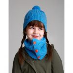 Patons Cozy Kid's Set Free Hat and Cowl Knit Pattern