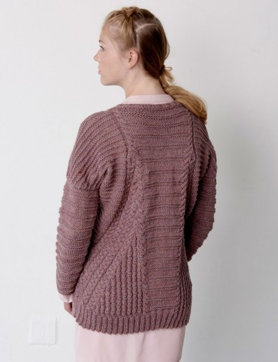 Patons Directional Cables Sweater Free Knitting Pattern
